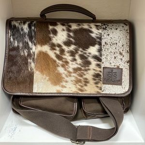 STS ranch wear cowhide laptop bag